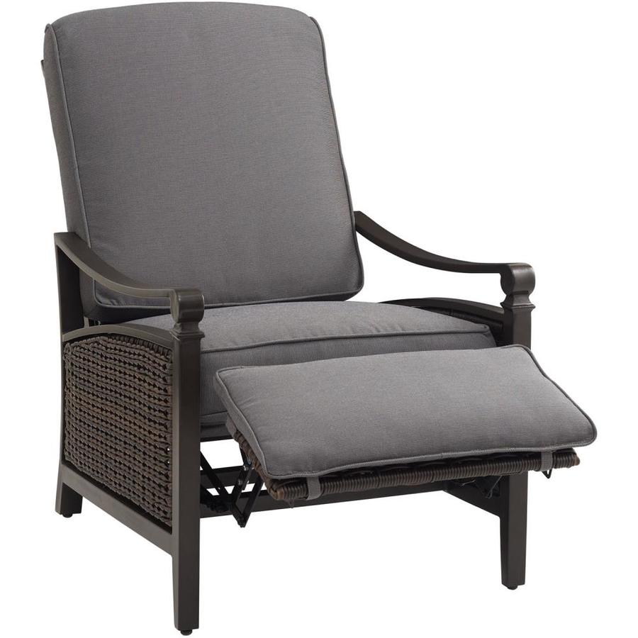 Hanover Outdoor Furniture Carson Wicker Aluminum Recliner Chair with