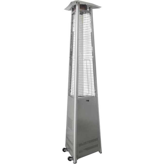 Hanover 42000 Btu Stainless Steel Floorstanding Liquid Propane Patio Heater In The Gas Patio Heaters Department At Lowes Com