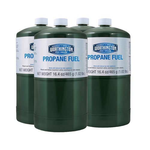 Worthington Pro Grade 4-Pack 16.4 oz Propane Camping Torch Cylinders in