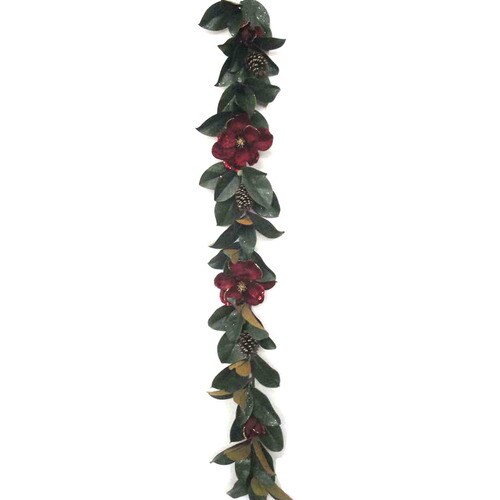 Holiday Living Outdoor 6Ft Magnolia Garland in the Artificial