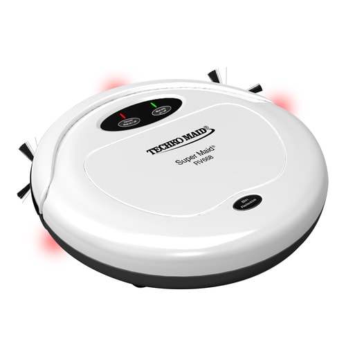 TECHKO 3in1 High Speed Sweeper/Vacuum/Mop White Robotic Vacuum in the