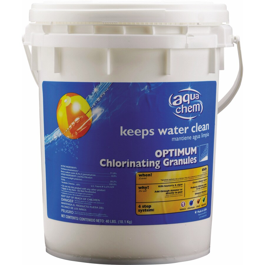 Aqua Chem 40 Lbs. Optimum Chlorinating Granules in the Granular Pool