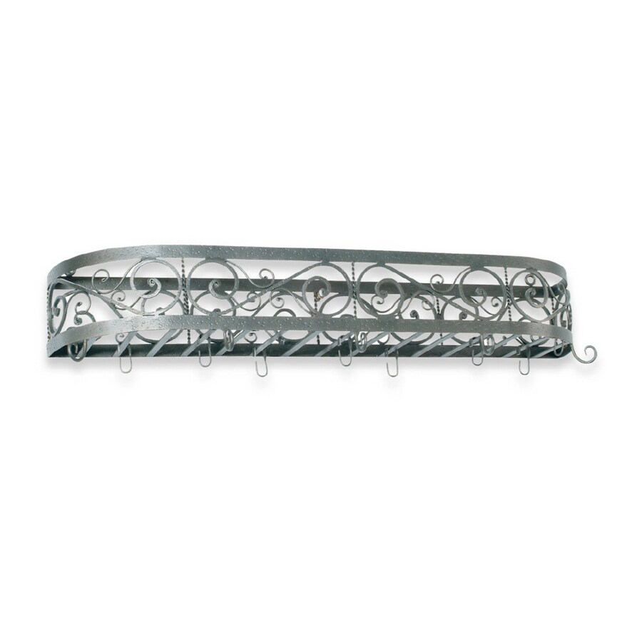 Royce Lighting RF01B/NI 12" x 41-1/2" Scroll Pot Rack