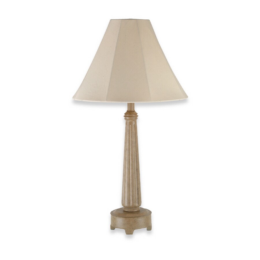 Royce Lighting Latte Outdoor Lamp with Beige Shade at