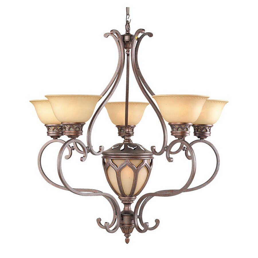 Home Accessories Inc 4-Light Pink Traditional Dry rated Chandelier