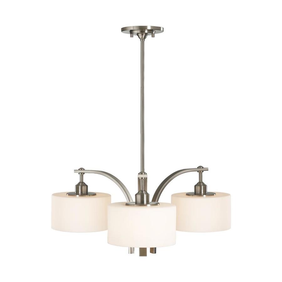 Sea Gull Lighting Sunset Drive 27 In W 3 Light Brushed Steel