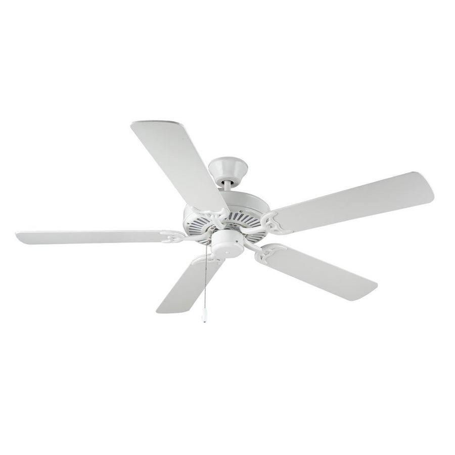 Monte Carlo Homebuilder 52 In White Indoor Ceiling Fan 5 Blade