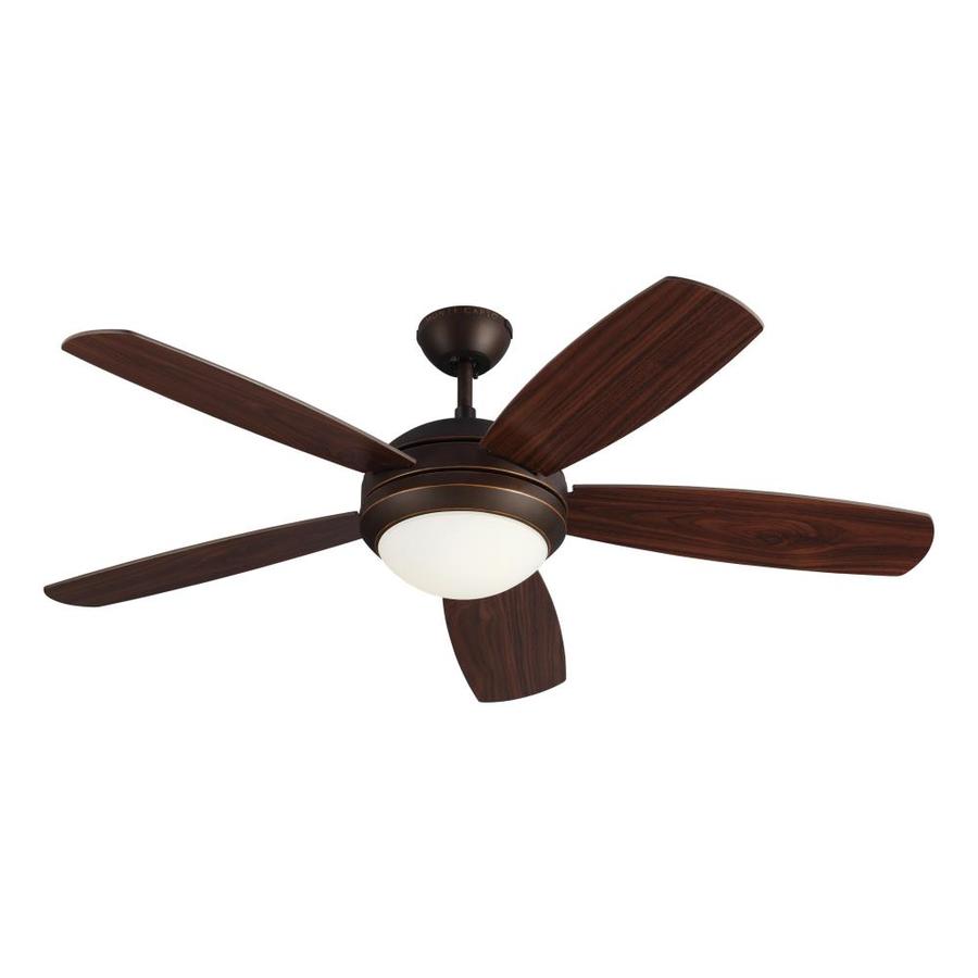 Monte Carlo Discus Es 52 In Bronze Indoor Ceiling Fan With Light