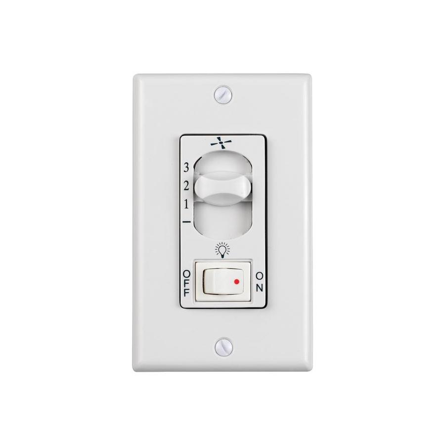 Monte Carlo White WallMount Universal Ceiling Fan Remote Control at