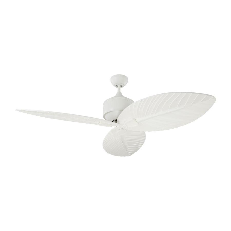 Monte Carlo Delray 56 In Matte White Indoor Outdoor Ceiling Fan
