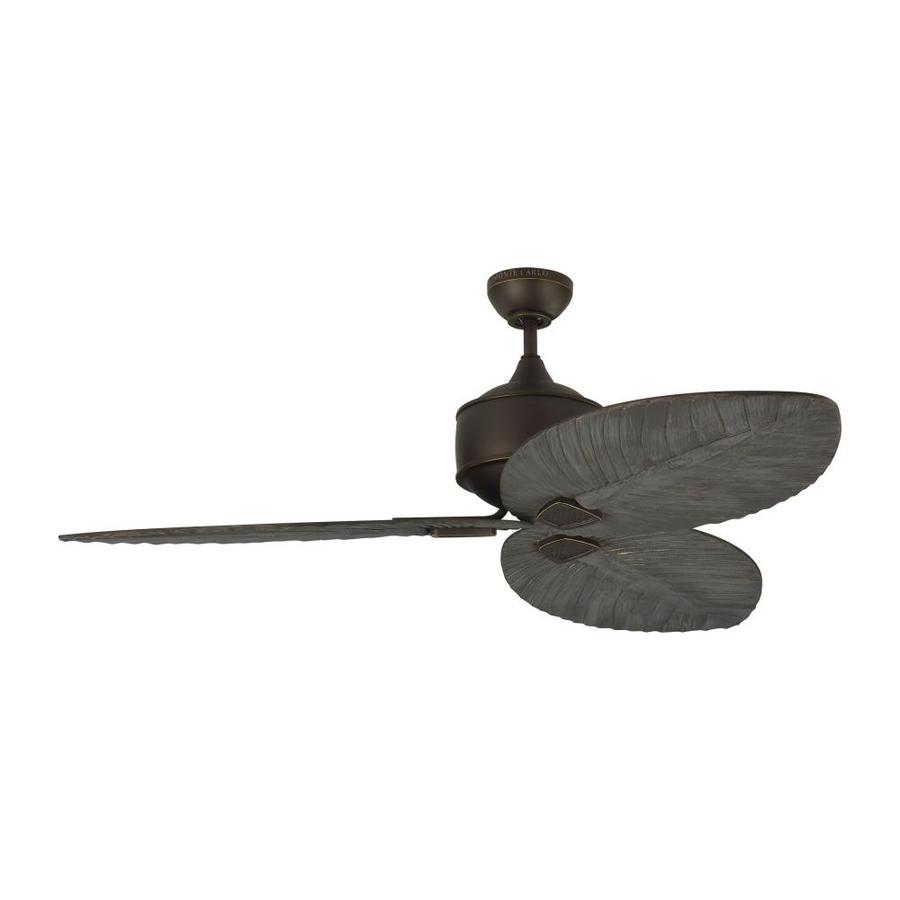 Monte Carlo Delray 56 In Bronze Indoor Outdoor Ceiling Fan And