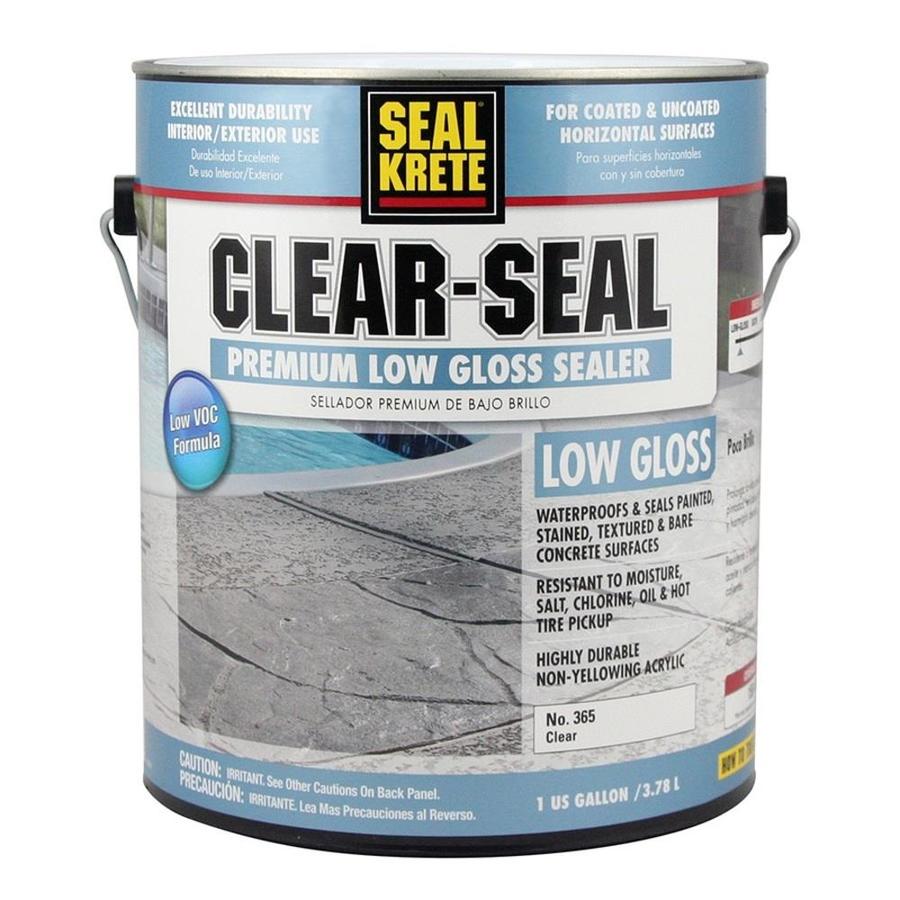 Seal Krete Clear Seal 1 Part Clear Soft Gloss Garage Floor Epoxy