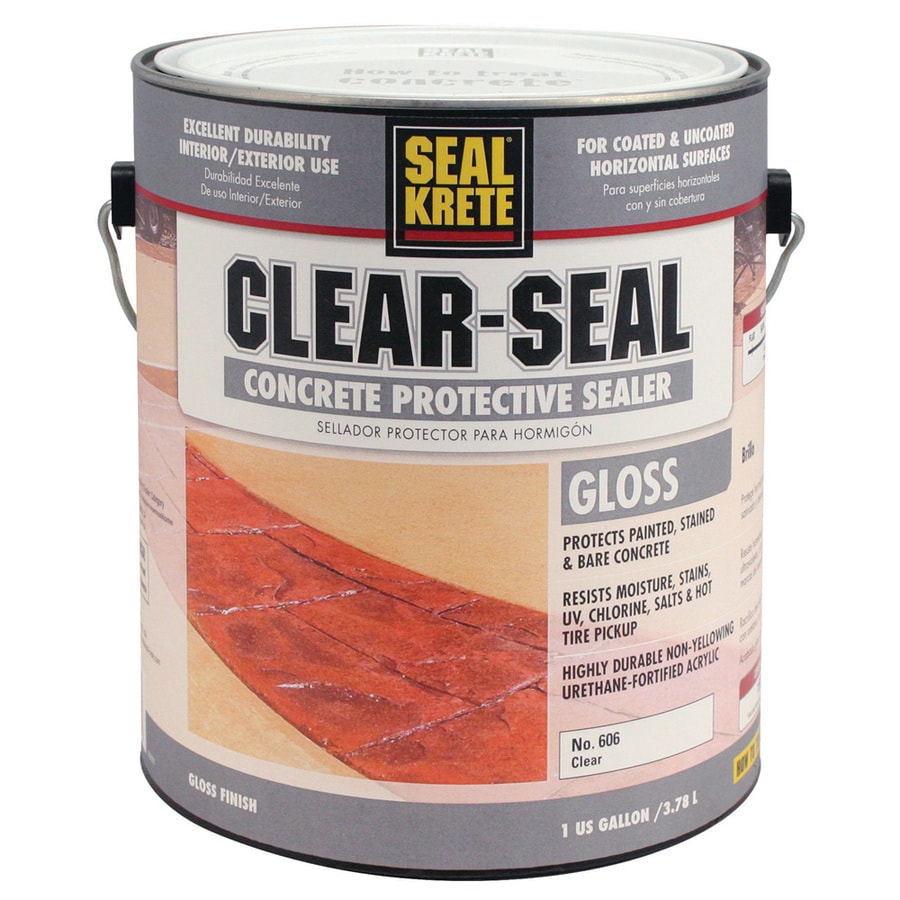 SealKrete ClearSeal Concrete Protective Sealer 1Part Clear Gloss