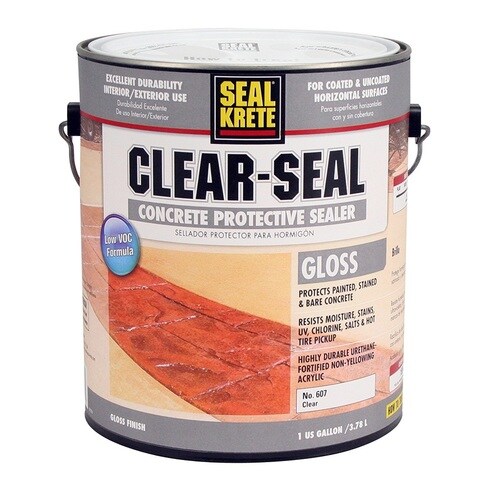 Seal Krete Clear Gloss Garage Floor Epoxy Actual Net Contents 1