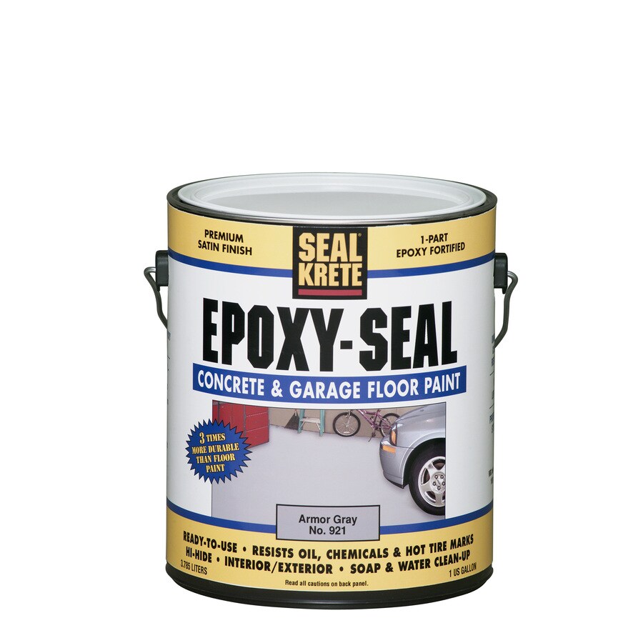 Seal-Krete Armor Gray Satin Epoxy Interior/Exterior Paint (Actual Net ...