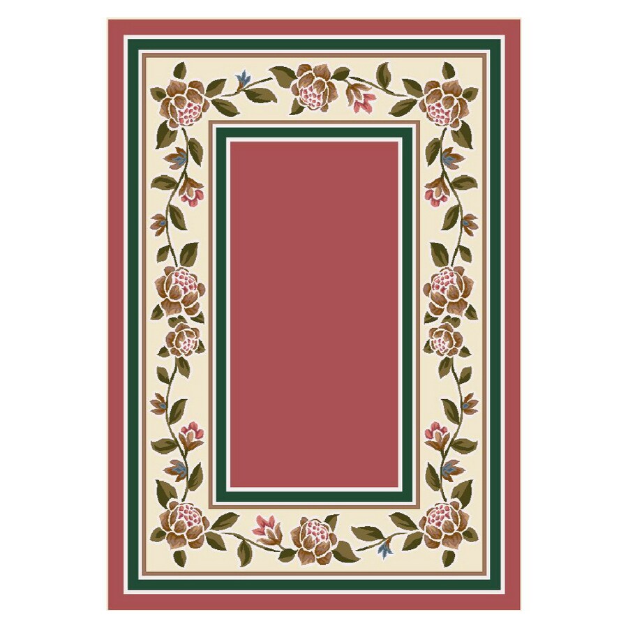 Milliken 4086-9000-234 2'8" x 3'10" Rose Quartz Romany Vine Area Rug