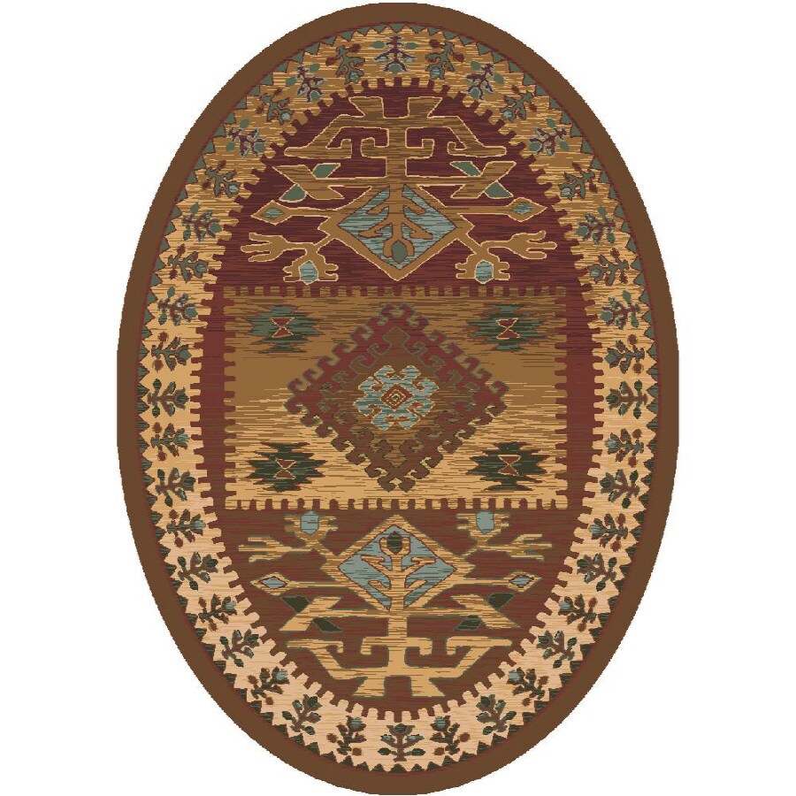 Milliken Ahvas Multicolor Oval Indoor Tufted Area Rug 4 x 6