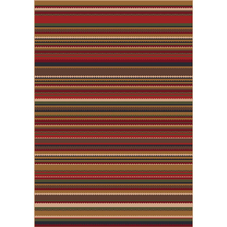 Milliken 7518-213-234 Canyon 2 X 4 (ft) Multicolor Stripe Throw Rug