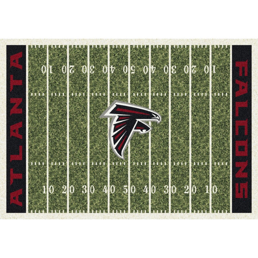 Milliken 533321-201-1006 NFL Home Field Multicolor Rectangular Indoor Tufted Sports Area Rug (Common: 5 x 8; Actual: 64-in W x 92-in L)