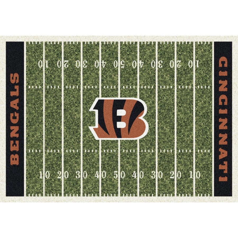 Milliken 533321-201-1021 NFL Home Field Multicolor Rectangular Indoor Tufted Sports Area Rug (Common: 5 x 8; Actual: 64-in W x 92-in L)