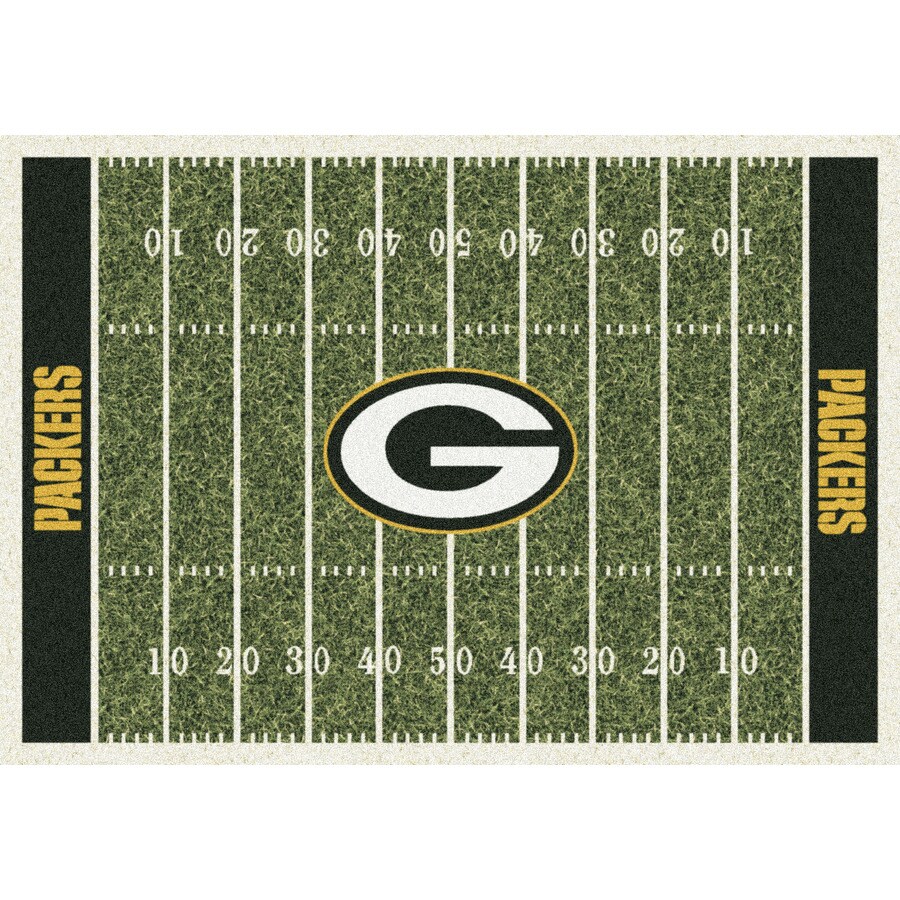 Milliken 533321-201-1036 NFL Home Field Multicolor Rectangular Indoor Tufted Sports Area Rug (Common: 5 x 8; Actual: 64-in W x 92-in L)