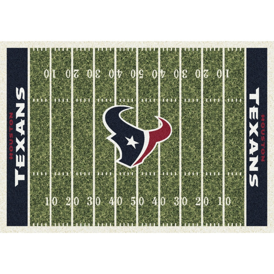 Milliken 533321-201-1039 NFL Home Field Multicolor Rectangular Indoor Tufted Sports Area Rug (Common: 5 x 8; Actual: 64-in W x 92-in L)