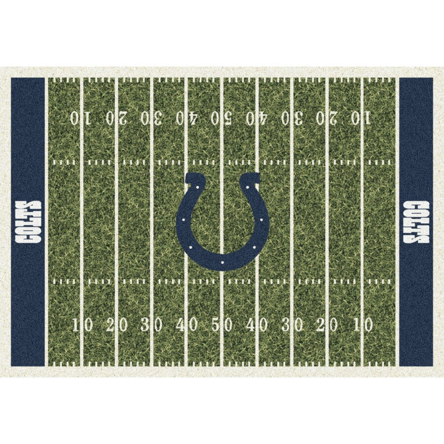 Milliken 533321-201-1042 NFL Home Field Multicolor Rectangular Indoor Tufted Sports Area Rug (Common: 5 x 8; Actual: 64-in W x 92-in L)