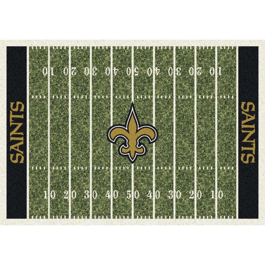 Milliken 533321-201-1060 NFL Home Field Multicolor Rectangular Indoor Tufted Sports Area Rug (Common: 5 x 8; Actual: 64-in W x 92-in L)