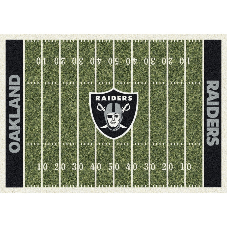 Milliken 533321-201-1069 NFL Home Field Multicolor Rectangular Indoor Tufted Sports Area Rug (Common: 5 x 8; Actual: 64-in W x 92-in L)