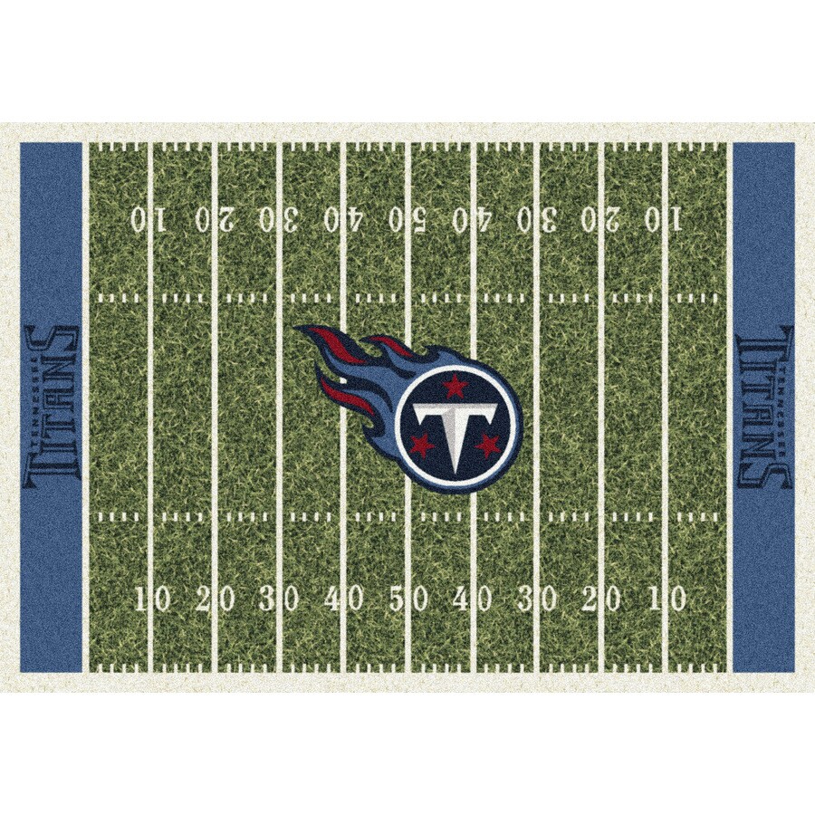 Milliken 533321-202-1093 NFL Home Field Multicolor Rectangular Indoor Tufted Sports Area Rug (Common: 8 x 10; Actual: 92-in W x 129-in L)
