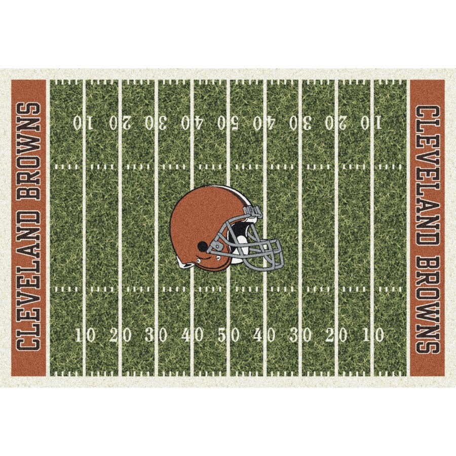 Milliken 533321-200-1024 NFL Home Field Multicolor Rectangular Indoor Tufted Sports Area Rug (Common: 4 x 6; Actual: 46-in W x 64-in L)