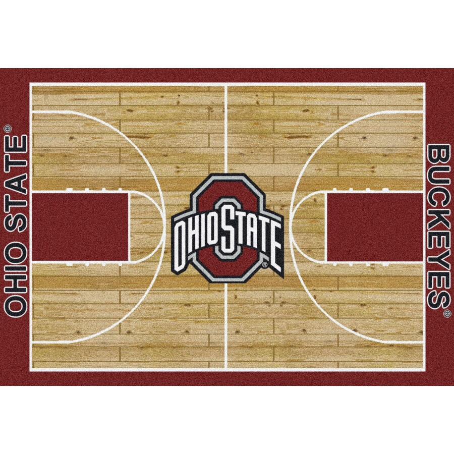 Milliken 7 8 X 10 9 Ohio State College Basketball Area Rug At