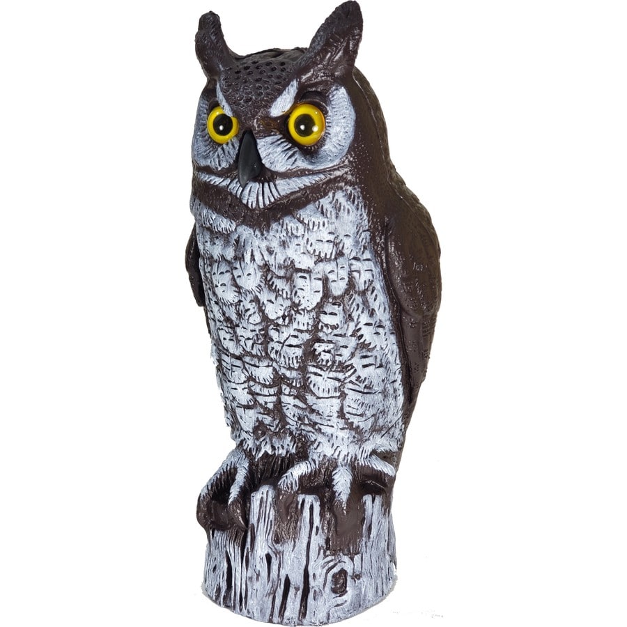 Great Horned Owl Scarecrow Bird Repellent Decoy - 