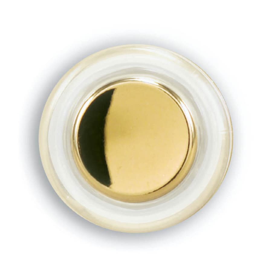 Heath Zenith LE-555-PB Polished Brass Doorbell Button