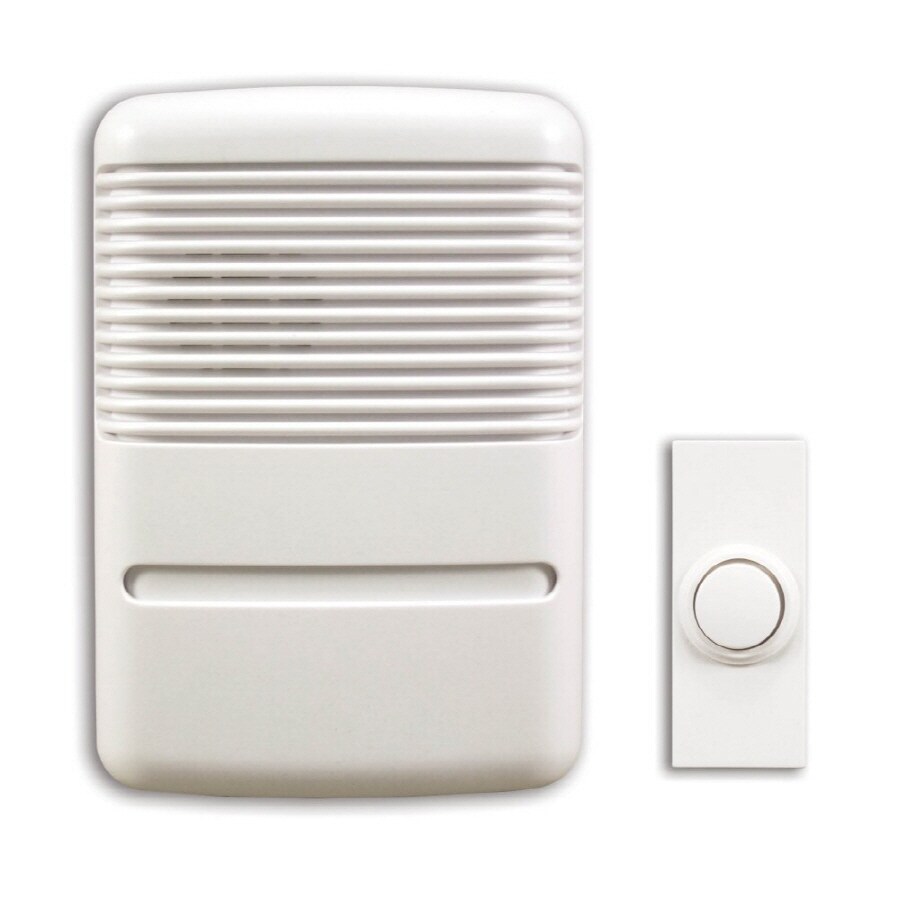 2 x Utilitech White Wireless DoorBell Alarm
