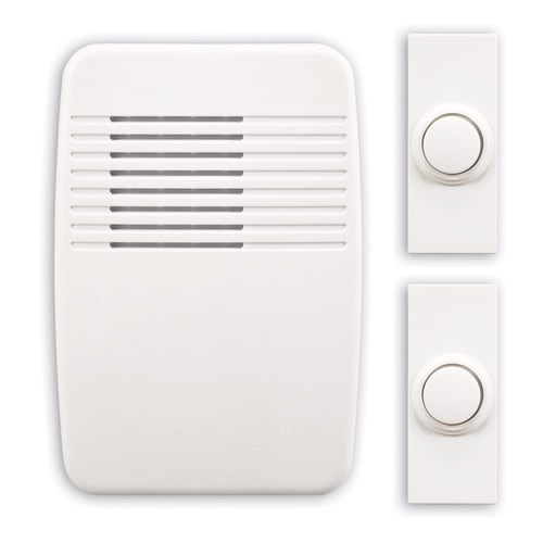 Heath Zenith White Wireless Doorbell Kit in the Doorbell Kits & Chimes department at