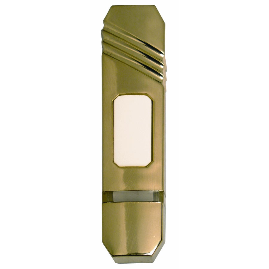 Shop Heath Zenith Wireless Polished Brass Doorbell Button (Batteries