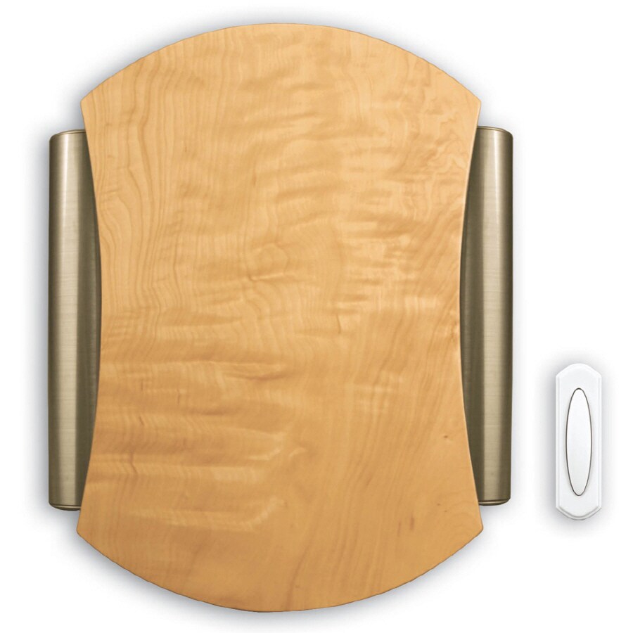 Heath Zenith Wireless Door Chime Kit With A Solid Maple with