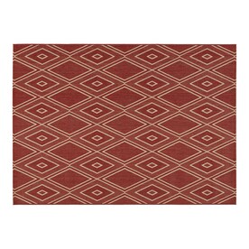 allen + roth Hunsworth Tuscan Red/Sand Rectangular Indoor/Outdoor Machine-Made Southwestern Area Rug (Common: 5 x 7; Actual: 5-ft W x 7-ft L)