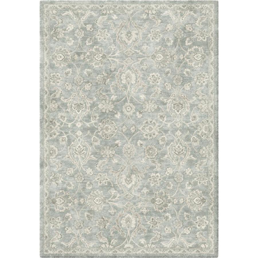 Balta Harper Grey 6 x 9 Light Blue Rectangular Indoor Machine-Made Area Rug