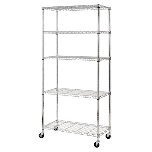 Edsal Muscle Rack 18-in D x 36-in W x 72-in H 5-Tier Wire Freestanding ...