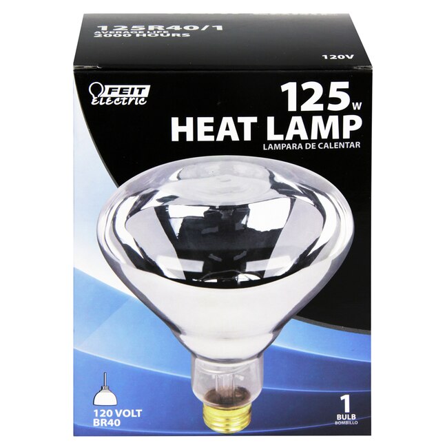 Feit Electric 125 Watt Clear, How Much Heat Does A 125 Watt Lamp Produce