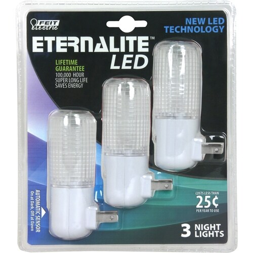 Feit Electric 3Pack White LED Night Light with Auto On/Off at