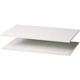 UPC 018098001151 product image for Easy Track 35-in W x 14-in D White Wood Closet Shelf Kit | upcitemdb.com