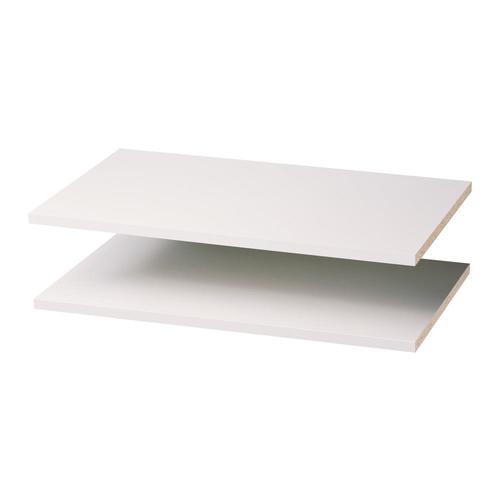 Easy Track 24 In W X 14 In D White Wood Closet Shelf Kit At Lowes Com
