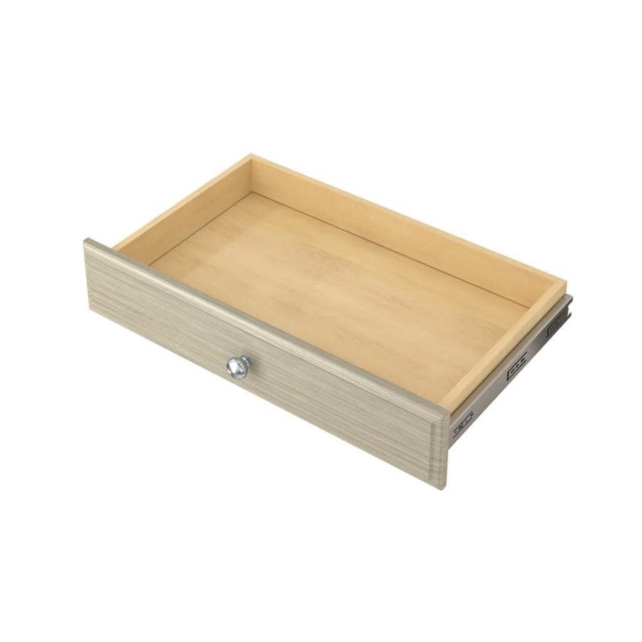 Easy Track 24in x 4in x 14in Weathered Grey Wood Drawer Unit at