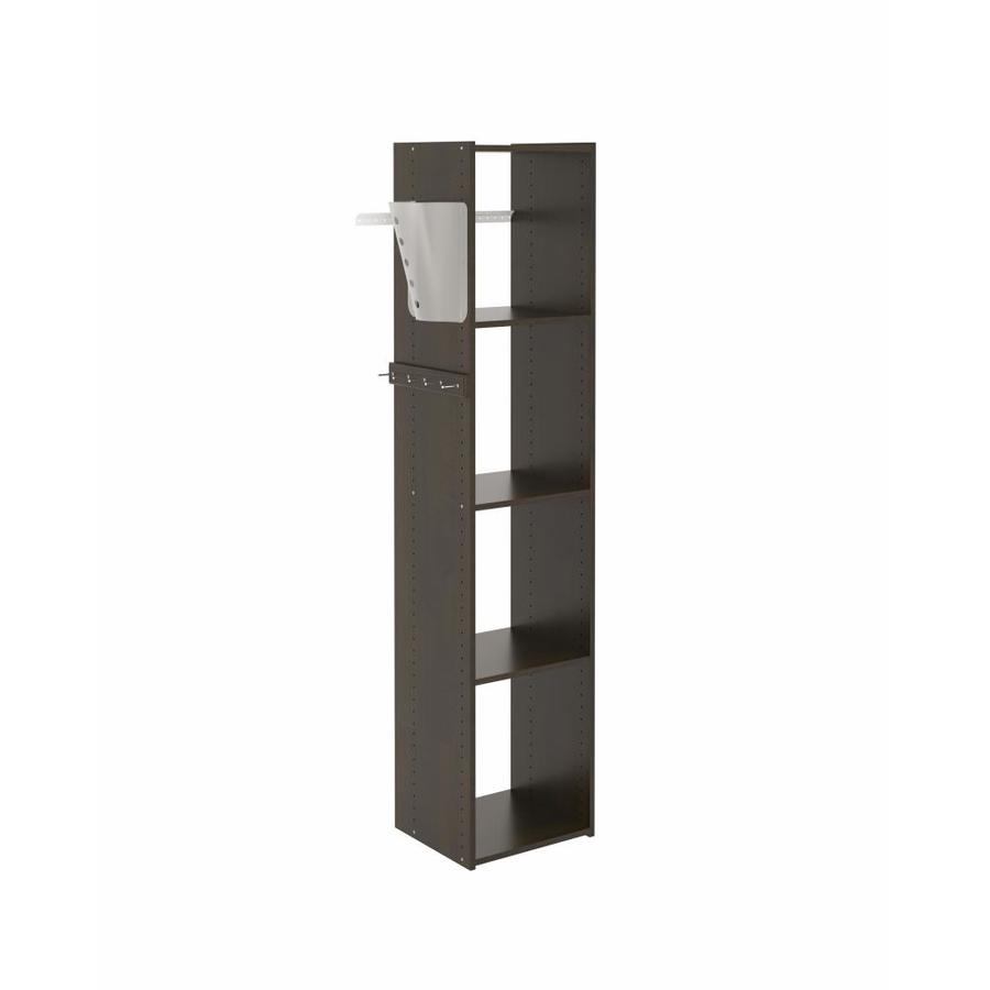 Easy Track 15 65 In W X 14 D 72 H Truffle Wood Closet Tower Easy Track 15 65 In W X 14 D 72 H Truffle Wood Closet Tower