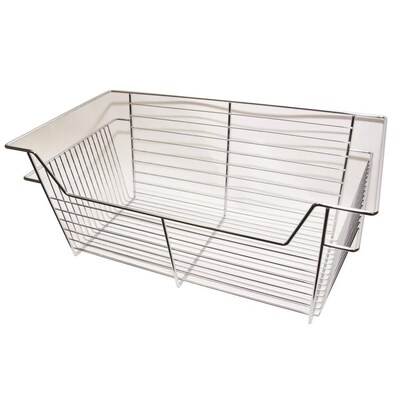 Easy Track 24 In X 11 14 Chrome Wire Basket At Com