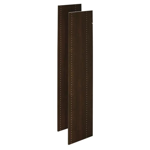 Easy Track 0.625in W x 14in D Truffle Wood Closet Shelf Kit in the