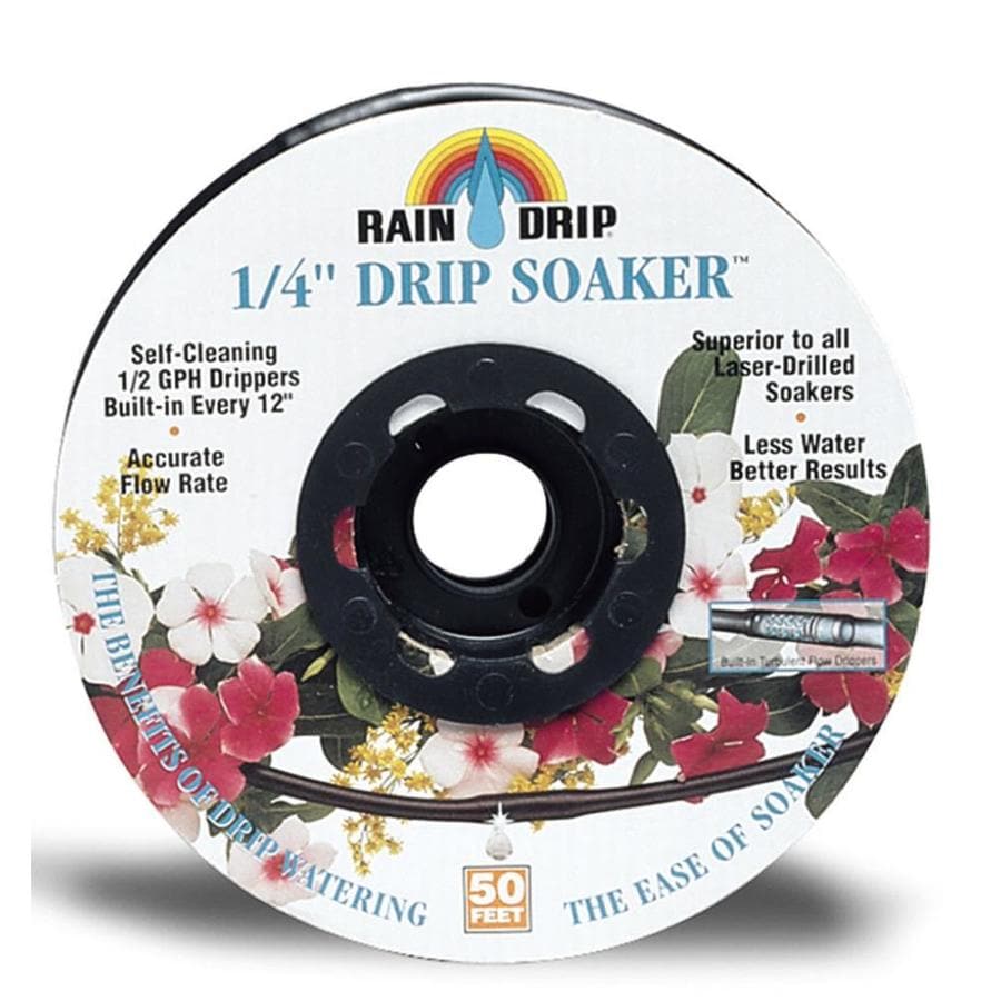 Raindrip 1/4in x 50ft Drip Irrigation Emitter Tubing at
